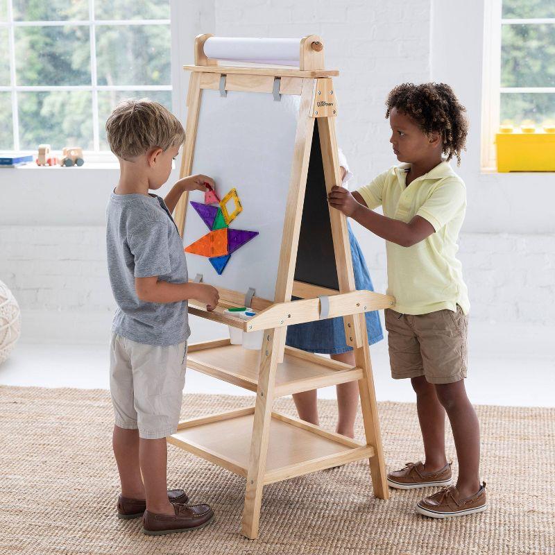 Little Partners Deluxe Learn "N Play Natural Art Center Easel