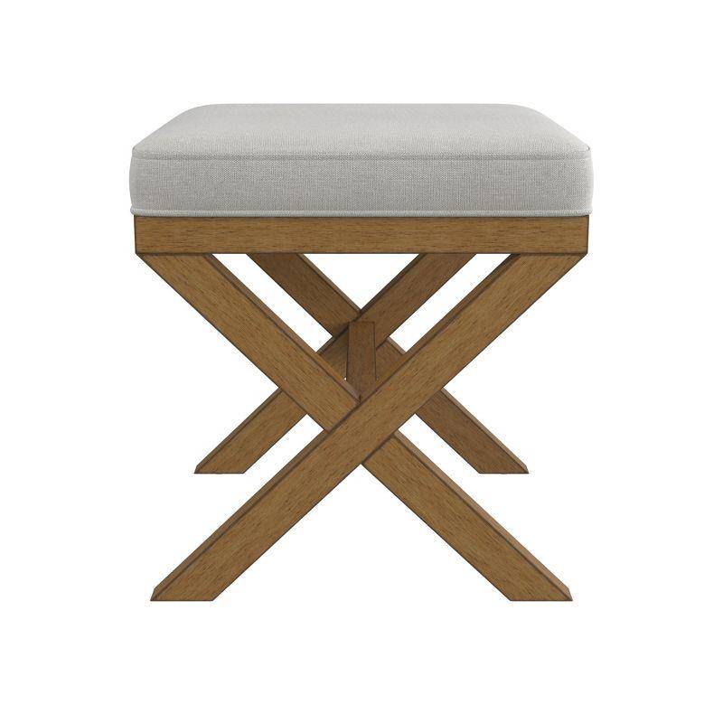 18.5" Somerset Backless Wood Vanity Stool Fog - Hillsdale Furniture