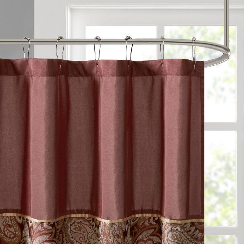 Aubrey Paisley Jacquard Shower Curtain