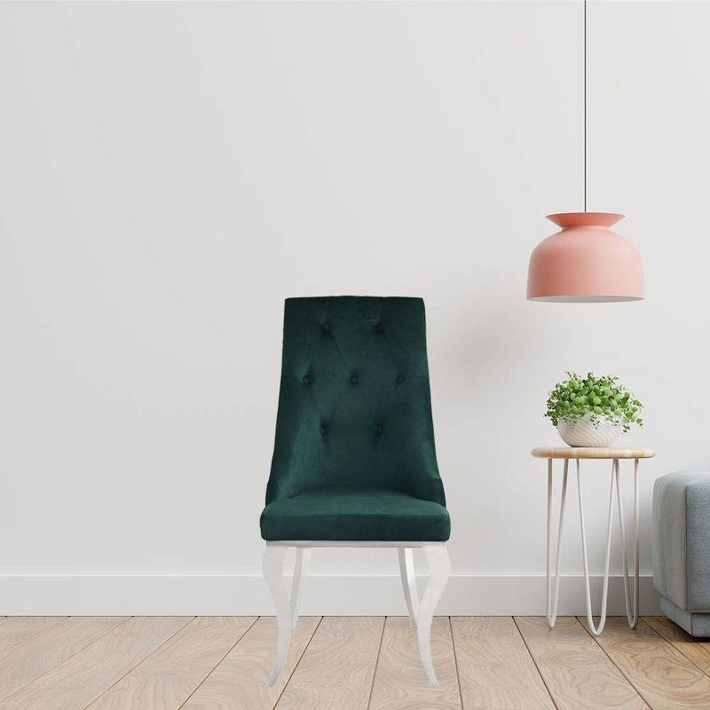 Tufted Fabric Upholstered Side Chair