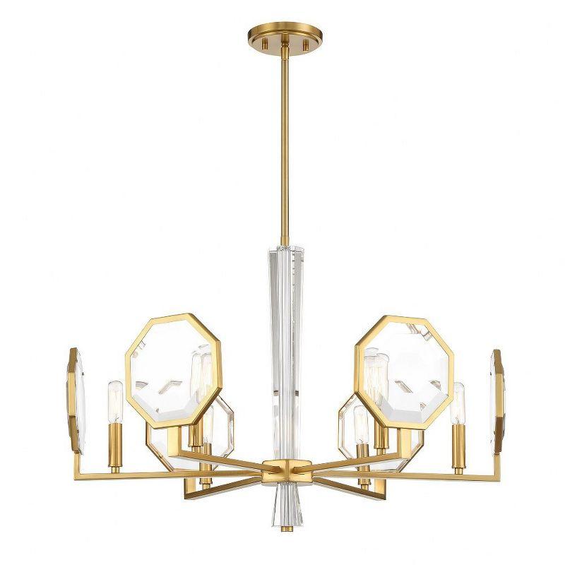 Leighton 6-Light Chandelier in Warm Brass