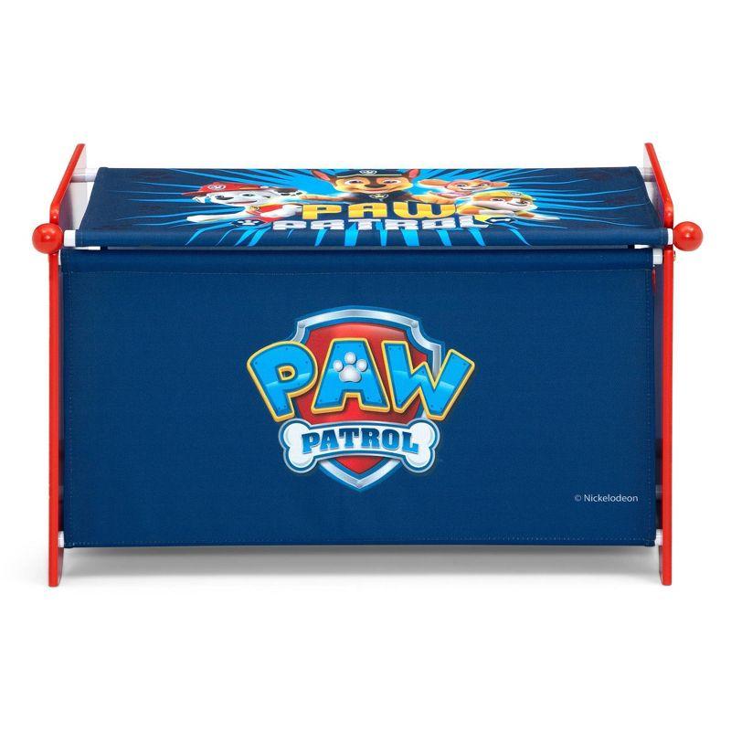 Delta Children PAW Patrol Toy Box with Retractable Fabric Top - Blue