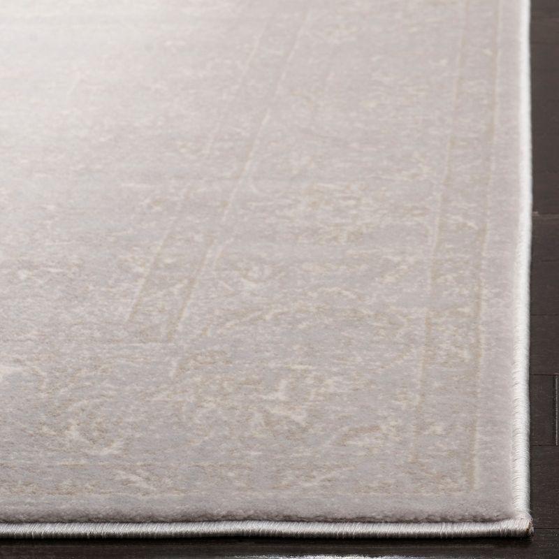 Carnegie CNG621 Power Loomed Area Rug - Light Grey/Cream - 6'7"x9'2" - Safavieh.
