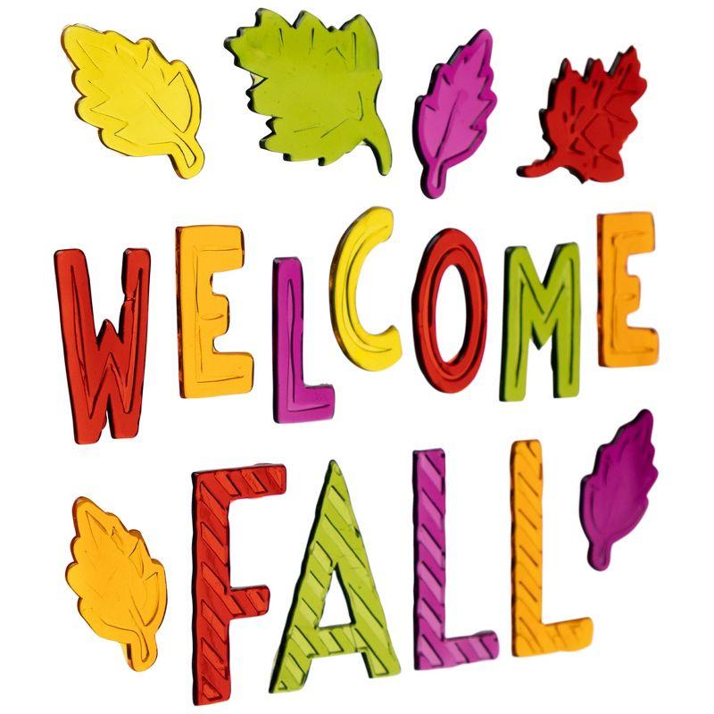 Northlight 17-Piece Welcome Fall Thanksgiving Gel Window Clings