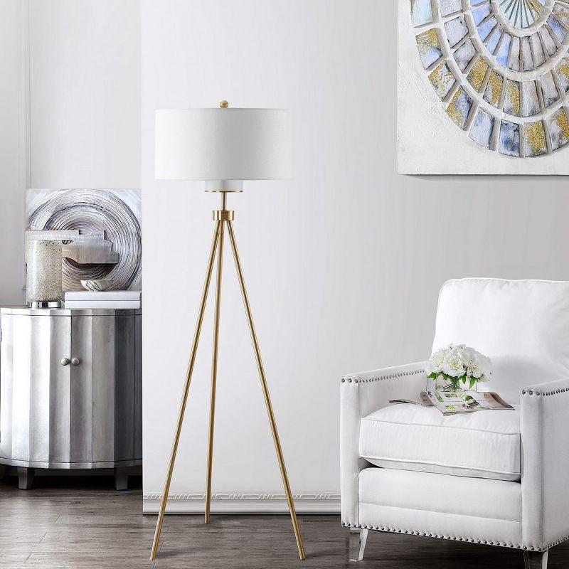 Enrica 66 Inch H Floor Lamp - Brass/Gold - Safavieh