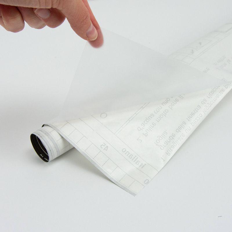 Fablon Set of 2 Ice Flowers Window Film: Clear Vinyl Privacy & UV Protection, Frosted Insulation, 78.74" x 17.71"