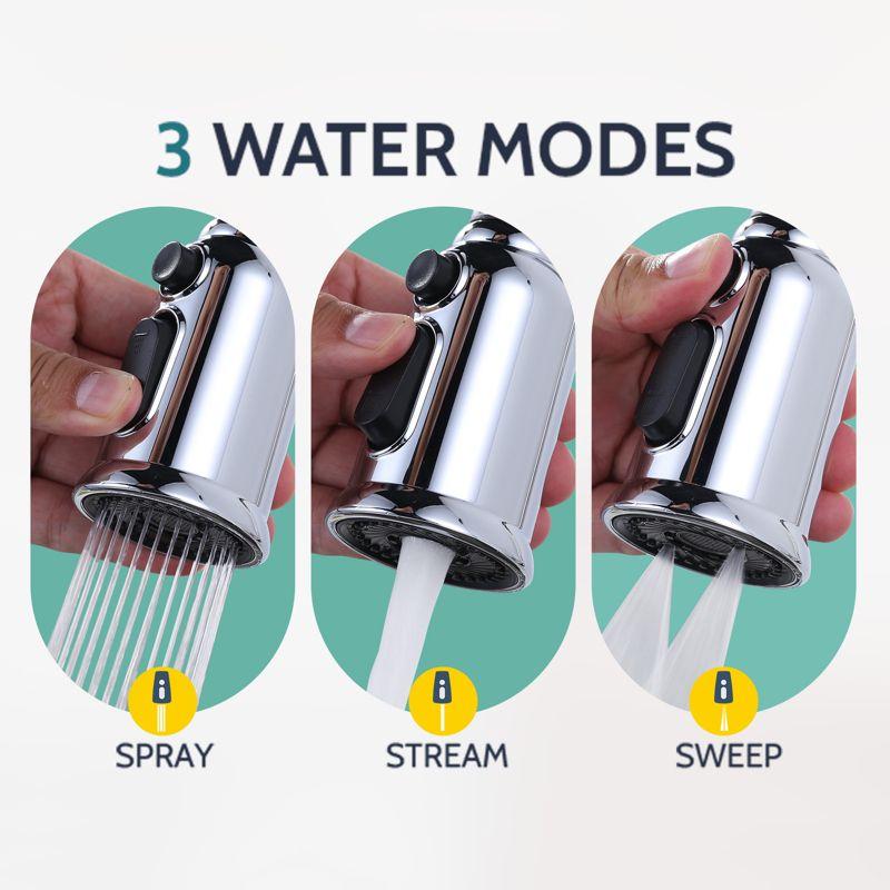 WOWOW WOWOW Pull Down Kitchen Faucet with Soap Dispenser 2310101C-S