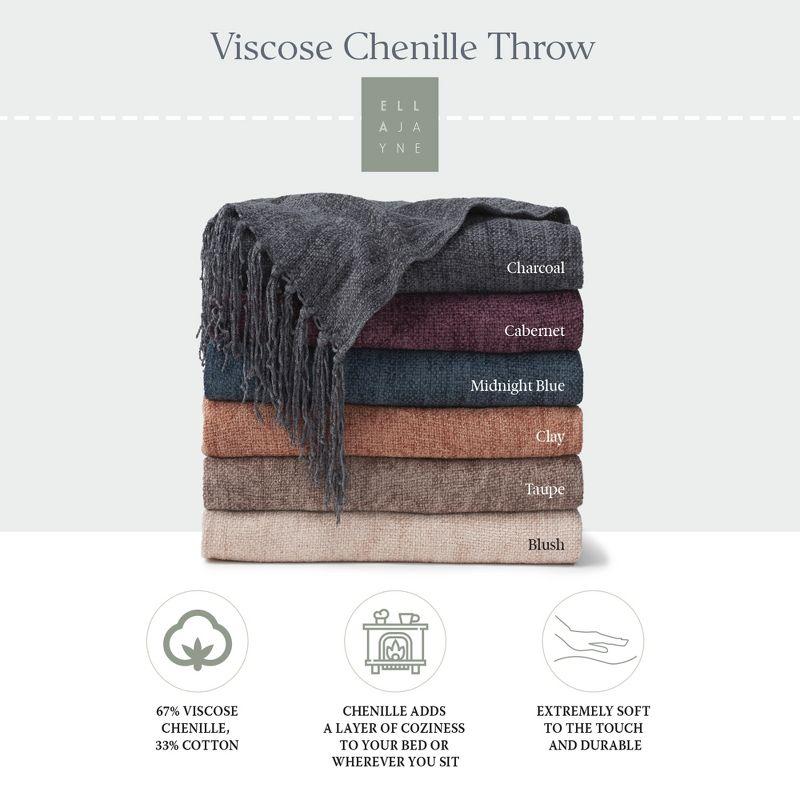 Viscose Chenille Throw