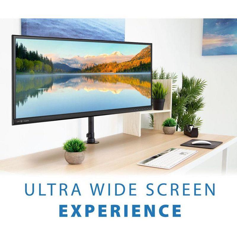 Mount-it Mount-It Monitor Mount & TV Desk Mount | Heavy-Duty Height & Tilt Adjustable Monitor Stand | Black