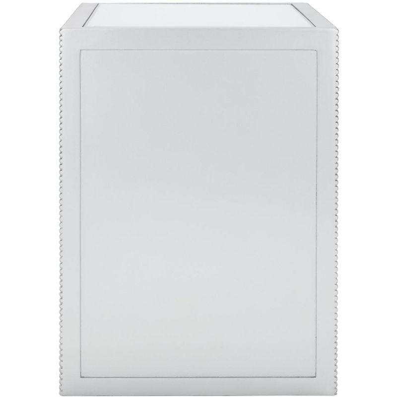 Laken Mirrored Accent Table - Silver/Mirror - Safavieh