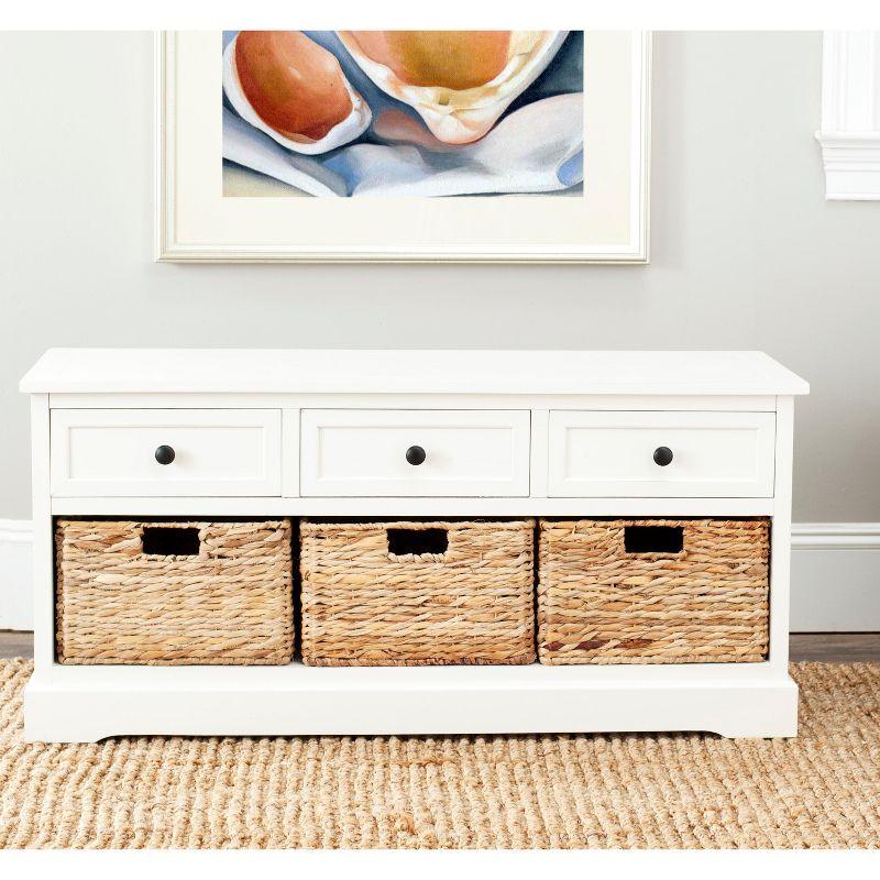 Adayla Solid Wood Drawers Storage Bench