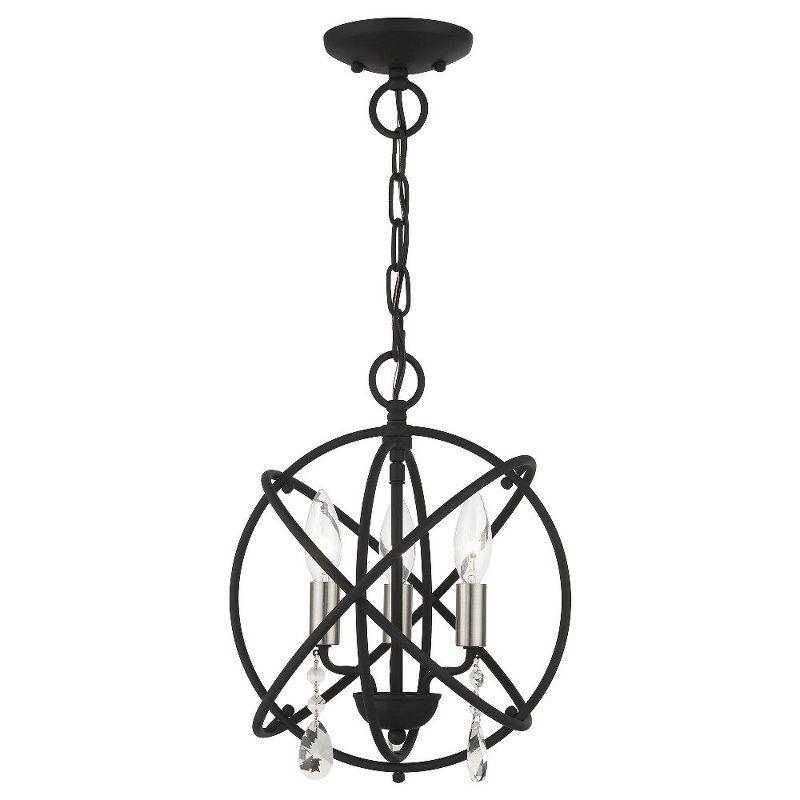 Livex Lighting Aria 3 - Light Chandelier in  Black