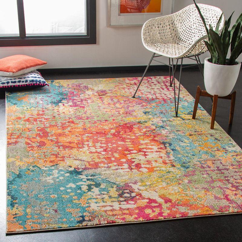 Madison MAD429 Power Loomed Area Rug - Ivory/Multi - 5'3"x7'6" - Safavieh.