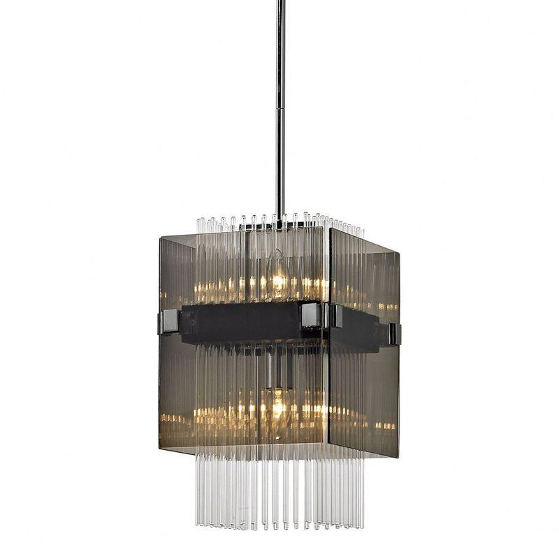 Troy Lighting Apollo 2 - Light Pendant in  Dark Bronze Smoke Shade