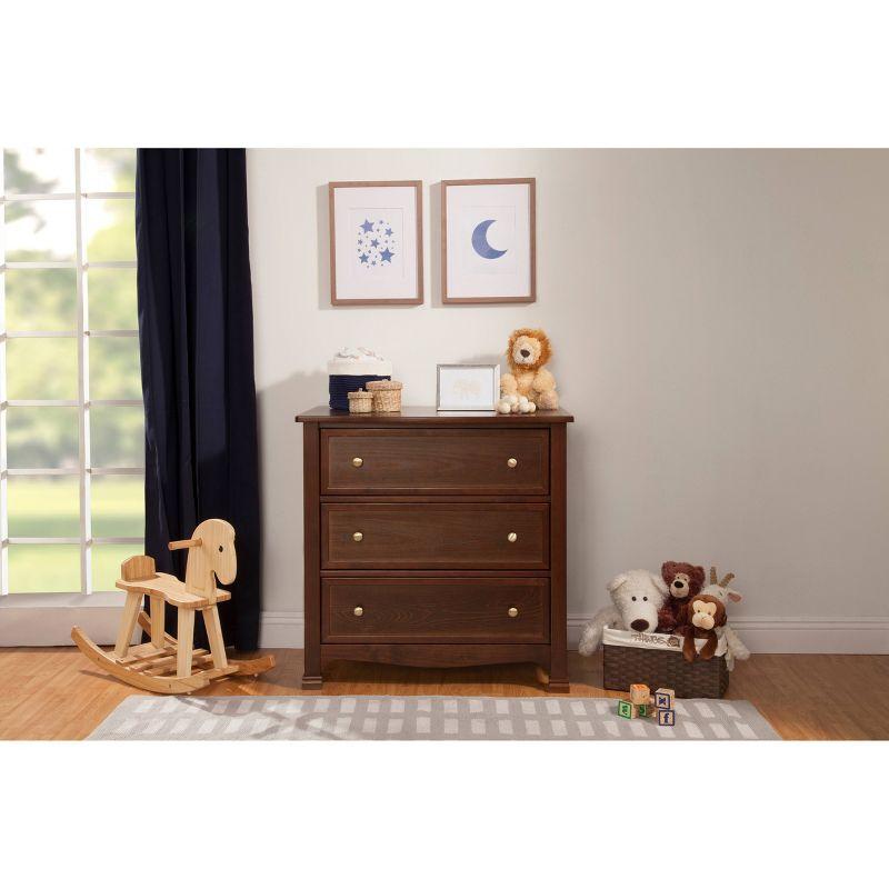 Kalani Espresso 3-Drawer Nursery Dresser