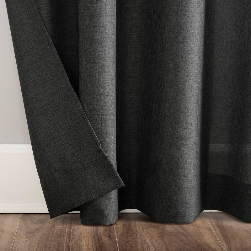 No. 918 Light Filtering Semi-Sheer Joshua Heathered Texture Tab Top Curtain Panel