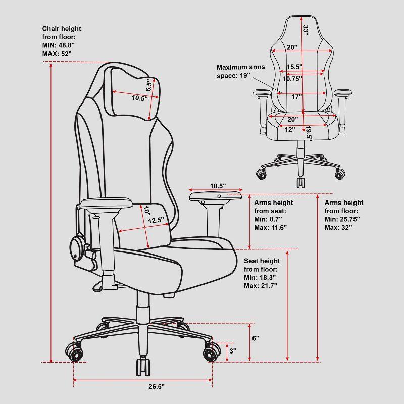 17 Stories High Back Gaming Chair