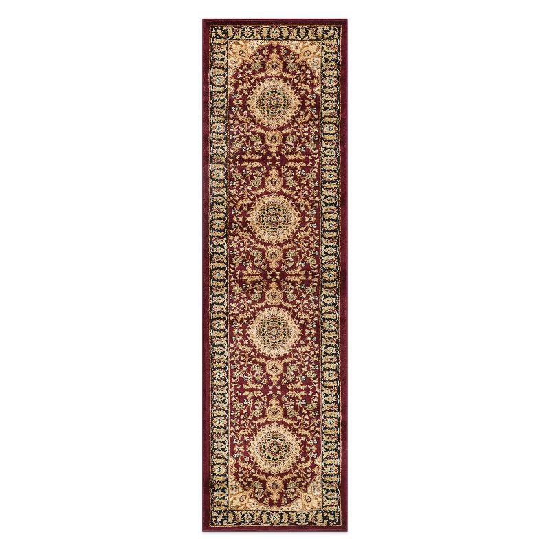 World Rug Gallery Traditional Oriental Medallion Area Rug - BURGUNDY 2'7"x10'