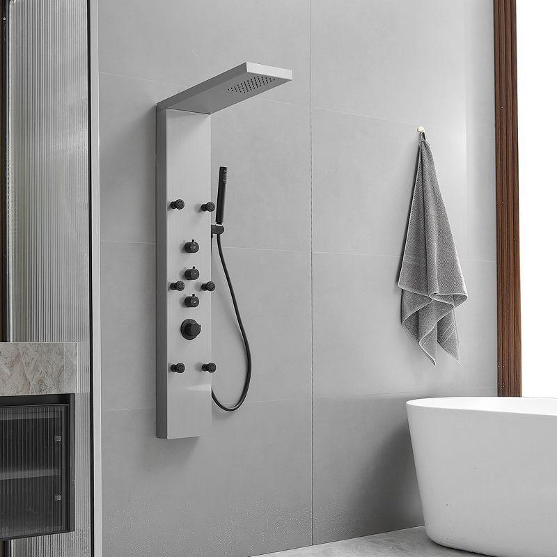 BWE 6-Shower Rain Shower Tower Shower Panel System with Rainfall Shower Head and Shower Wand