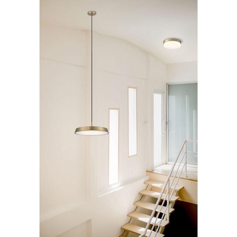 Access Lighting Roma 1 - Light Flush Mount in  Antique Brushed Brass