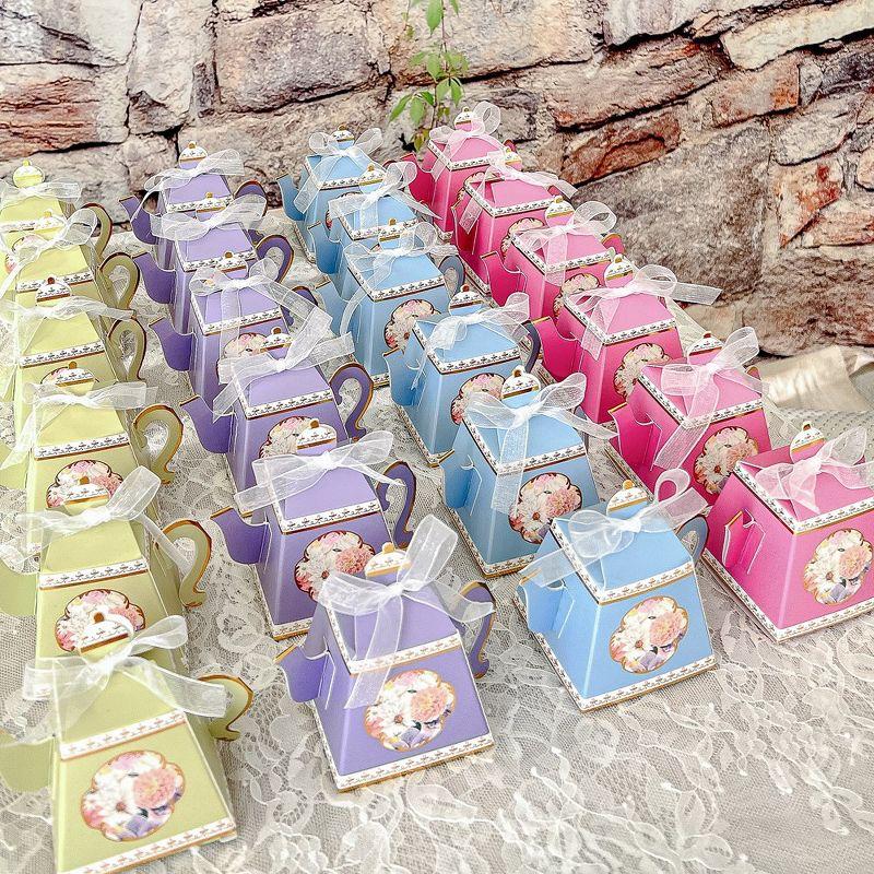 Kate Aspen Tea Time Whimsy Teapot Favor Boxes (Set of 24)