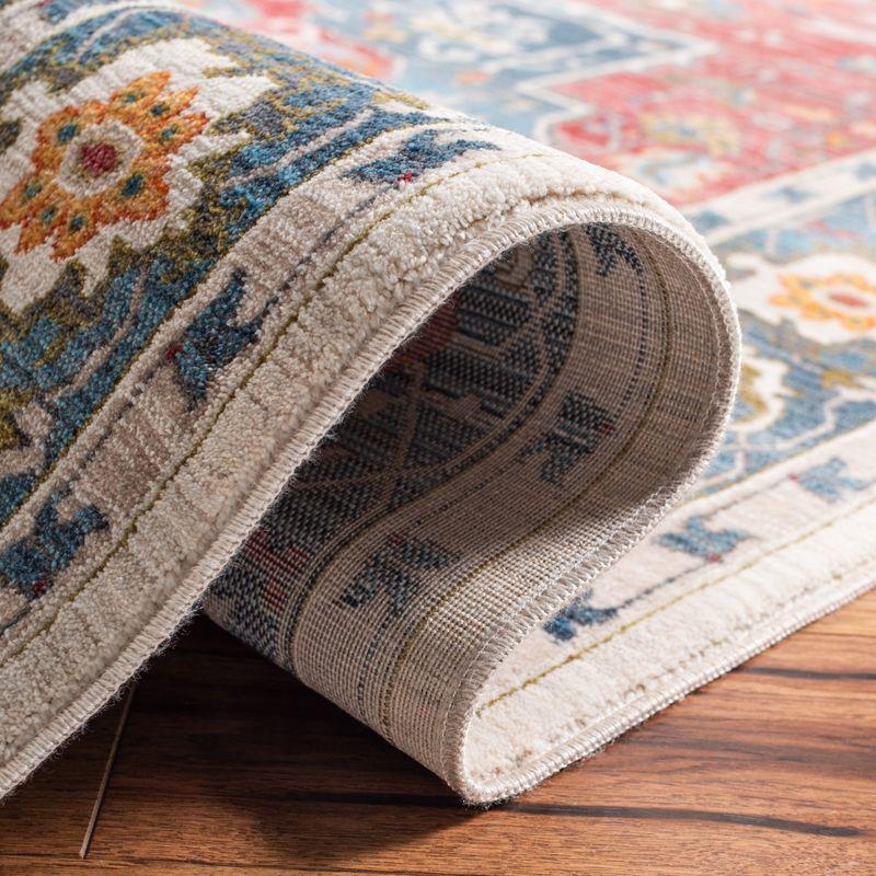 Vintage Persian VTP478 Power Loomed Area Rug - Red/Blue - 5'x7'6" - Safavieh.