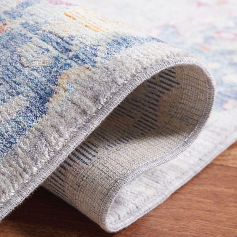 Illusion ILL703 Power Loomed Accent Rug - Light Grey/Purple - 3'x5' - Safavieh.