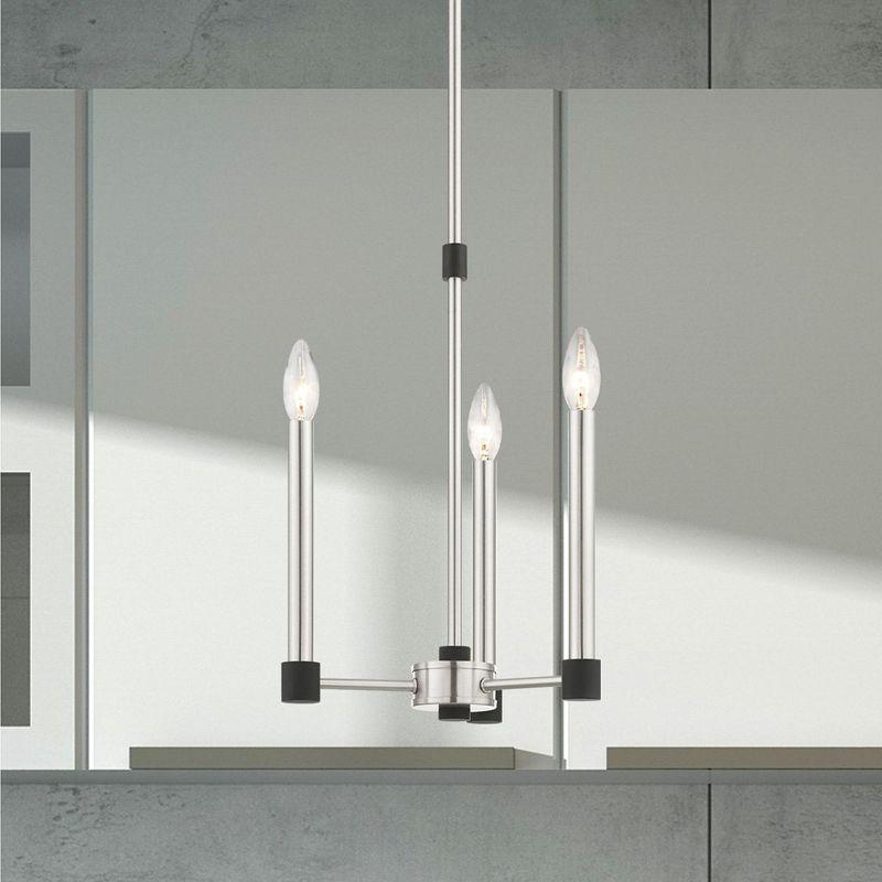 Livex Lighting Karlstad 3 - Light Chandelier in  Brushed Nickel