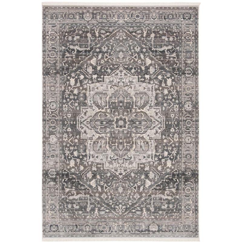 Vintage Persian VTP479 Power Loomed Indoor Area Rug - Grey/Charcoal - 5'x7'6" - Safavieh