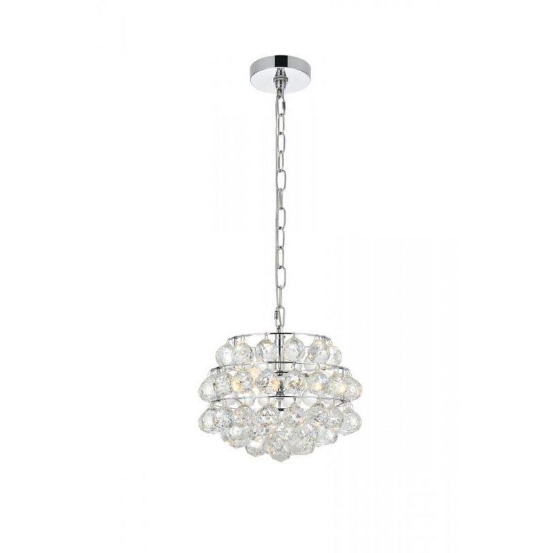 Elegant Lighting Savannah 12 inch pendant in chrome