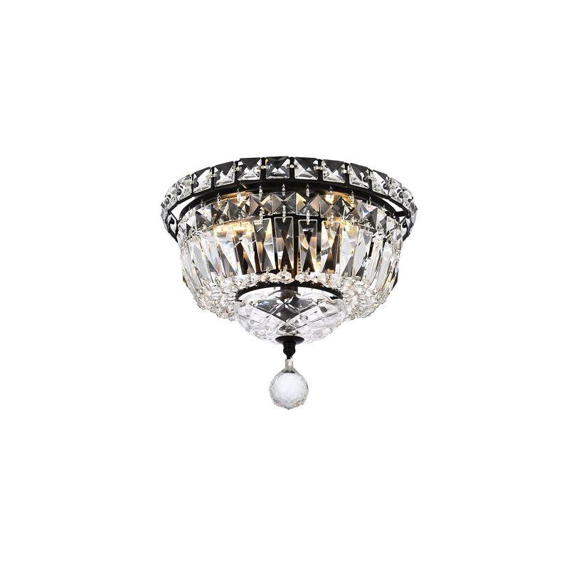 Elegant Lighting Tranquil 10 inch black flush mount