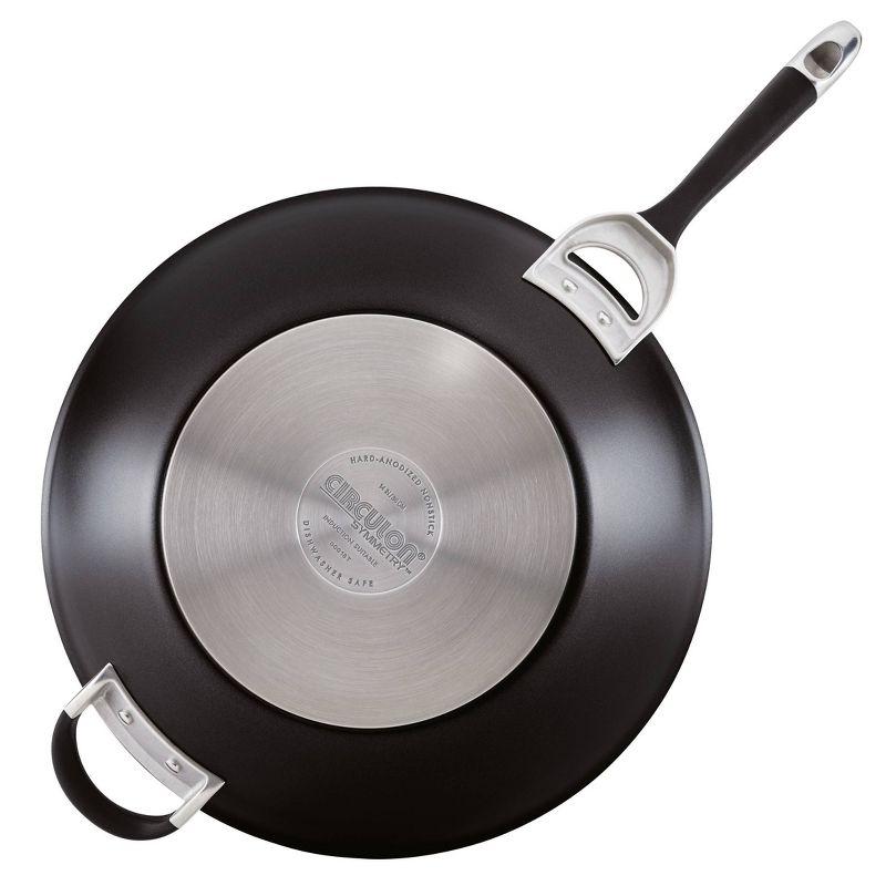 Circulon Symmetry Hard-Anodized Nonstick Induction Stir Fry Pan with Helper Handle, 14-Inch