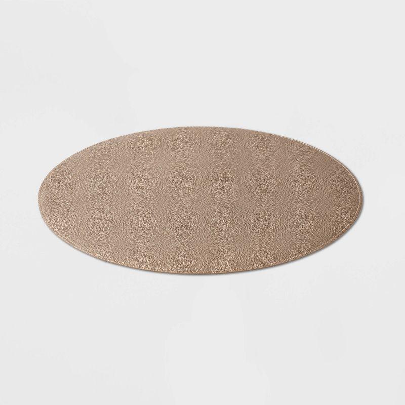 15" Round Pebble Faux Leather Charger Bronze - Threshold™: Traditional Placemat, Spring & Fall Decor