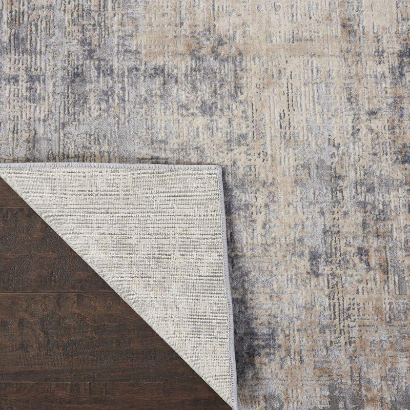 Nourison Rustic Textures Abstract Indoor Area Rug Grey/Beige 3'11" x 5'11"