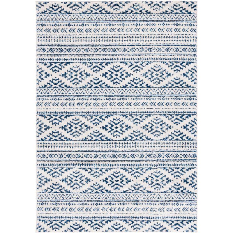Tulum TUL272 Power Loomed Accent Rug - Ivory/Navy - 2'x5' - Safavieh.