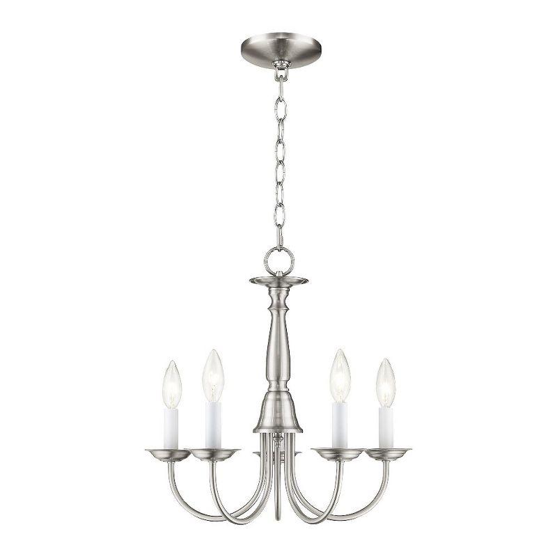 Livex Lighting Home Basics 5 - Light Chandelier in  Brushed Nickel