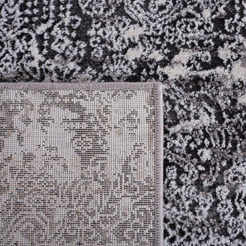 Amelia ALA271 Machine Made Indoor Area Rug - Gray/Charcoal - 6'-7"x6'-7" - Safavieh
