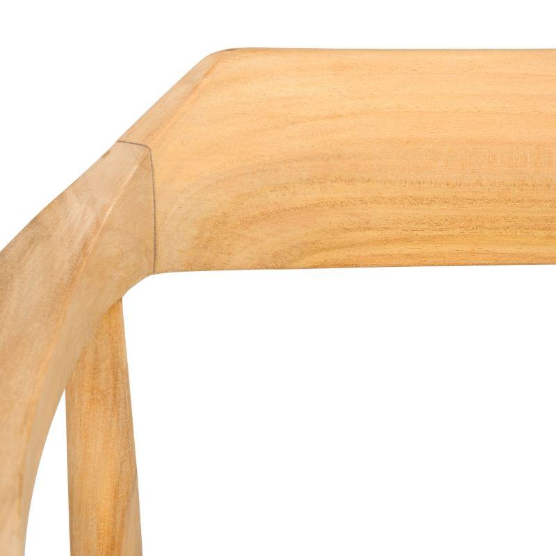 Amycus Accent Chair - ACH1202 - White/Natural Teak - Safavieh