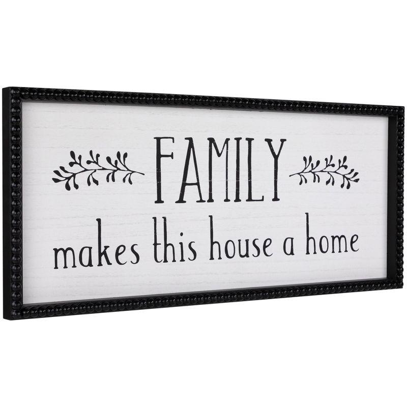 Northlight Seasonal Family Makes This House A Home Framed Wall Art - 23.75"