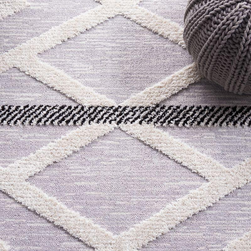 Marrakesh MRK564 Power Loomed Runner Rug - Grey/Ivory - 2'2"x8' - Safavieh.
