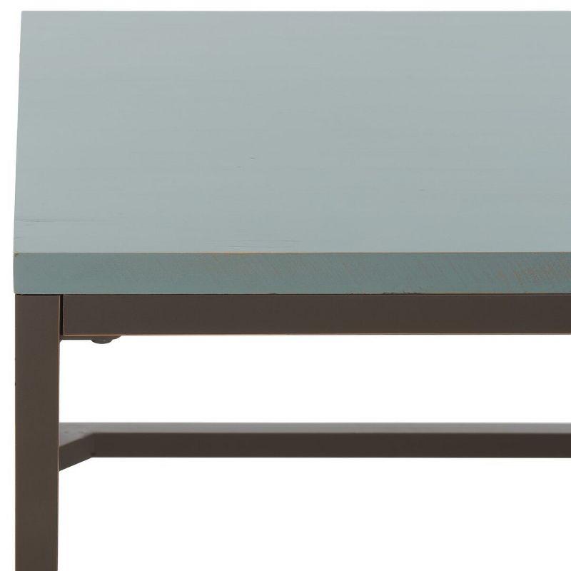 Alec Coffee Table - Barn Blue - Safavieh