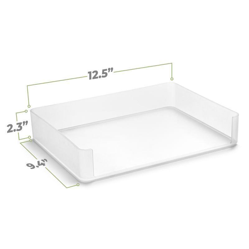 Sorbus 9.4" x 12.5" Plastic Paper Organizer - Stores mail, folders, printer paper, and more.