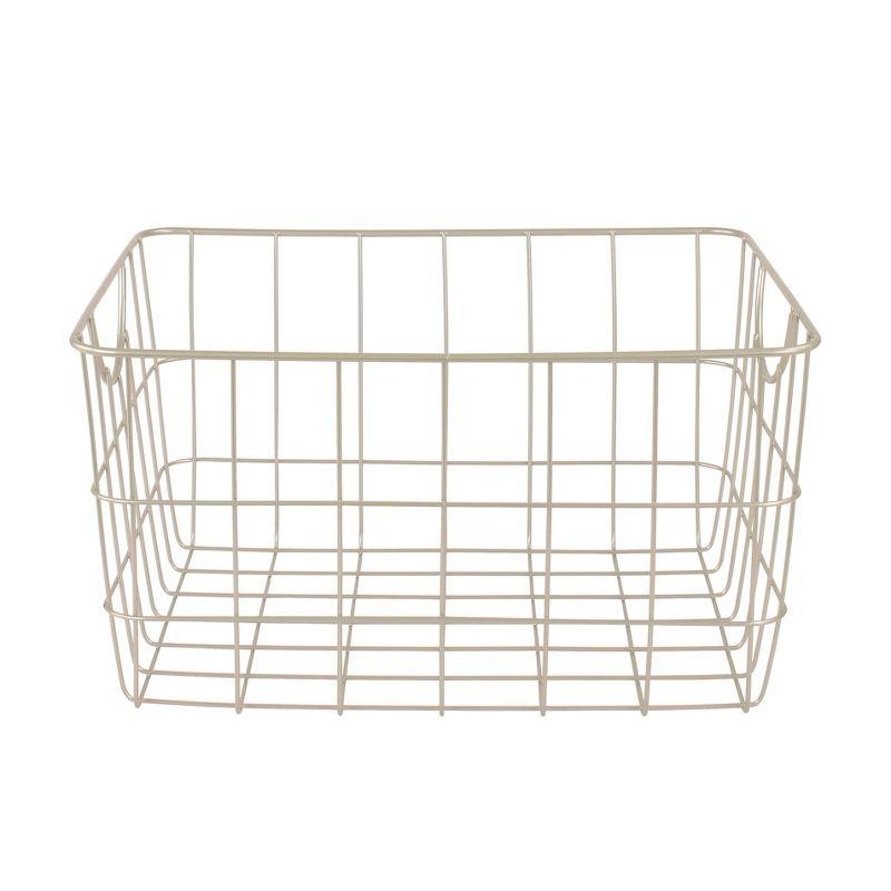 Spectrum Satin Nickel Wire 16" Utility Storage Basket