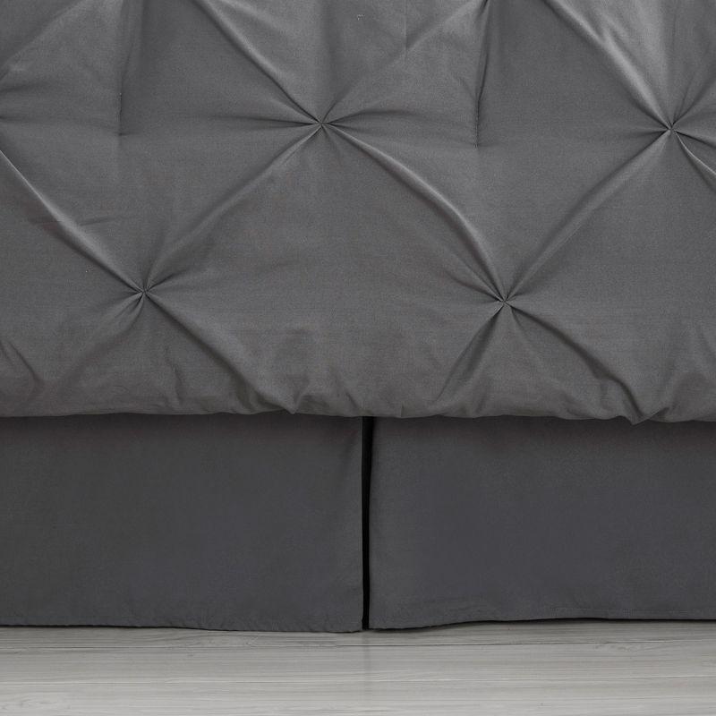 Sweet Home Collection 8 Piece Bed In A Bag Pintuck Comforter Set with Bed Sheets