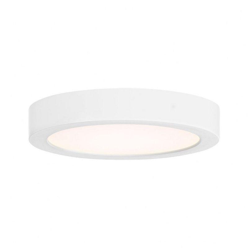 White Modern LED Flush Mount Ceiling Light