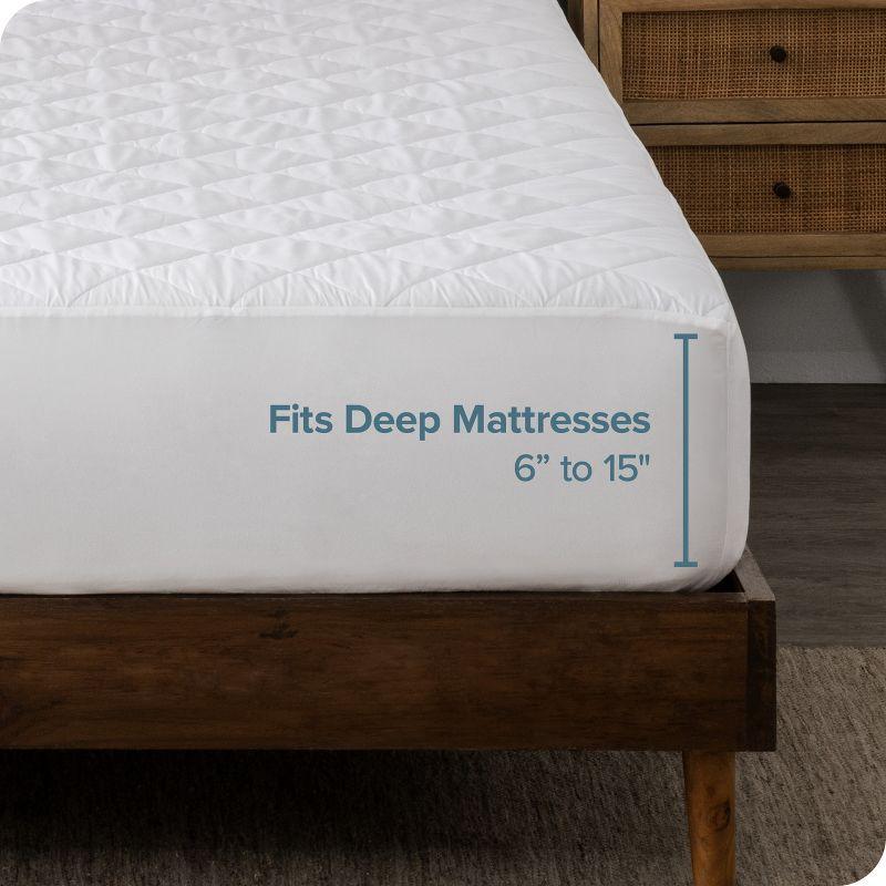 Bare Home Waterproof Quilted Mattress Pad