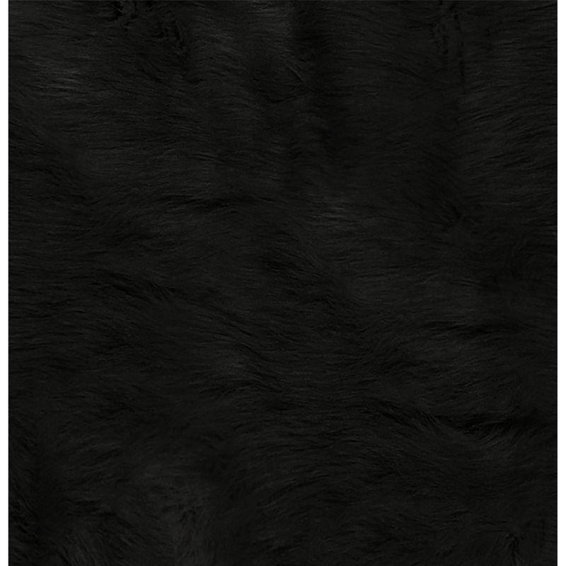 Luxe Classic Faux Hide Rug | Black | 5.25'x7.5'