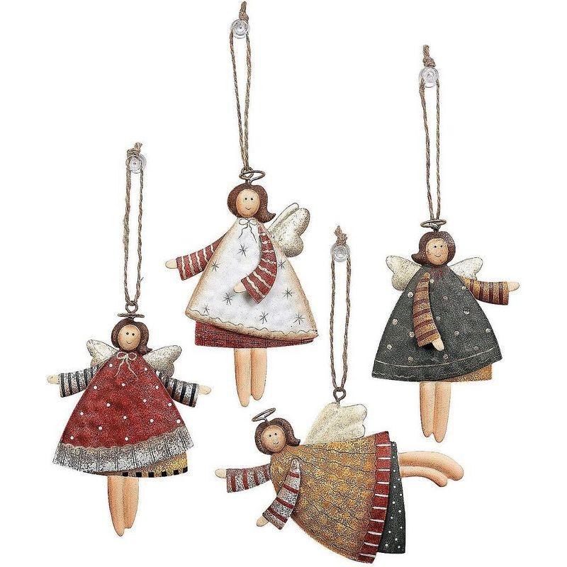 Fun Express Dancing Tin Angels Christmas Tree Ornaments 12pcs