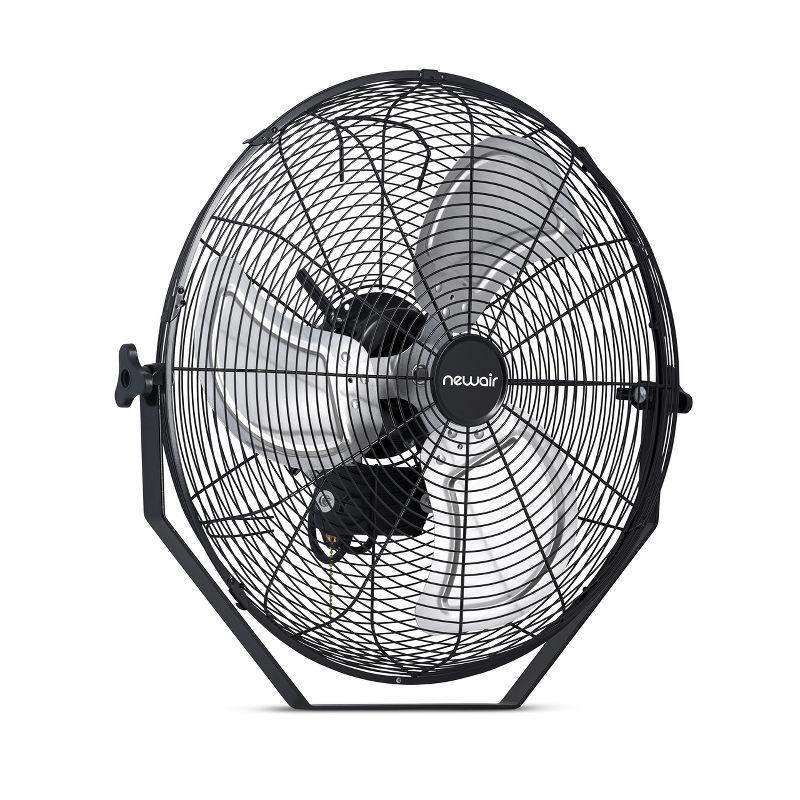 Newair Newair 20" High Velocity Wall Mount Fan, Heavy Duty Waterproof Outdoor Fan, Adjustable Tilt and 3 Speeds up to 4650 CFM, Pull Chain Switch