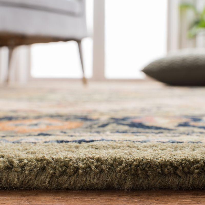 Heritage HG625 Handmade Accent Rug - 2'x3' - Green/Light Brown - Safavieh
